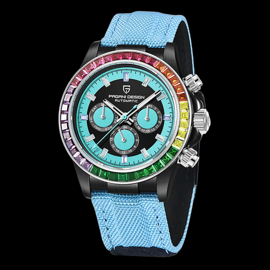 Pagani Design Rainbow Racing Sports Watch - Stainless Steel