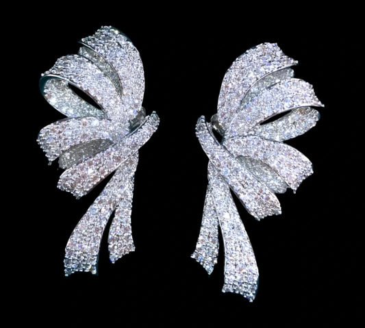 Cherubin Earrings - White  Gold