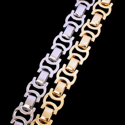 13mm Iced Out Byzantine Bracelet